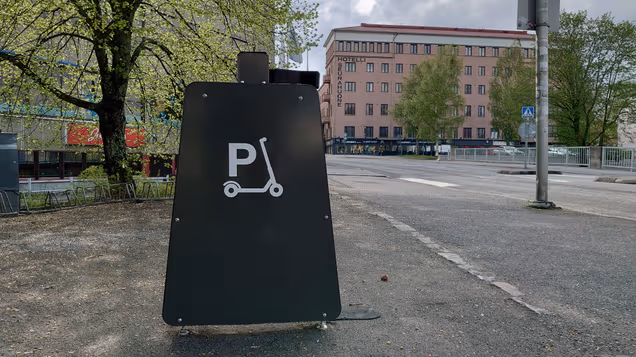 Charging parking infrastructure for shared e-scooters in Kokkola